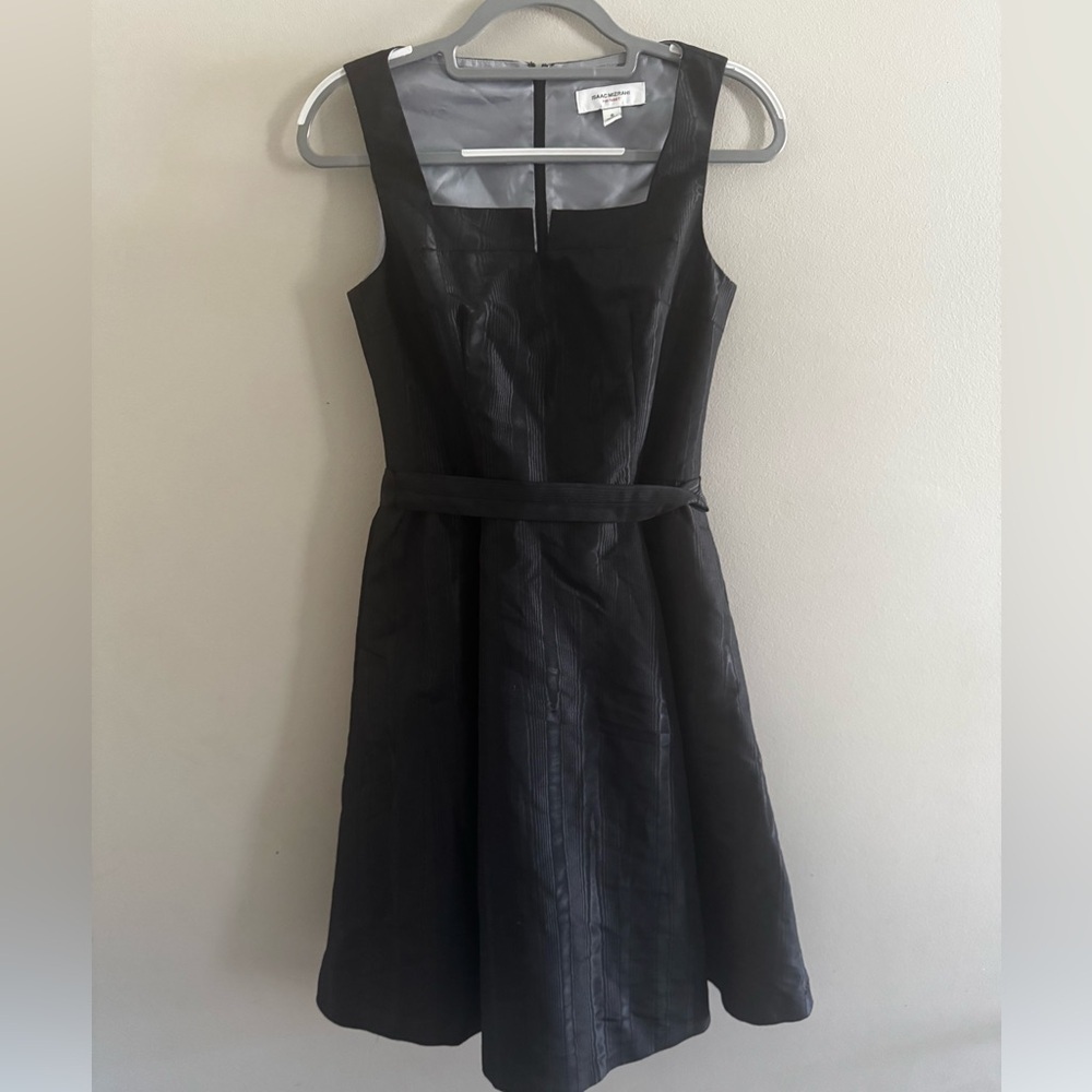 Isaac Mizrahi Black Party Dress with belt